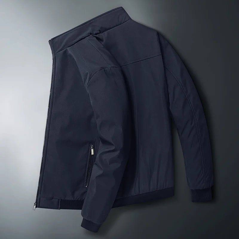 Giacca uomo con chiusura a zip e colletto a revers