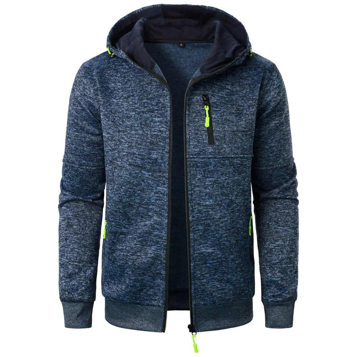 Autumn Men's Sports Fitness Casual Cardigan Hooded Sweatshirt Jackets Baseball Jacket Zipper Outwear Solid Color Male Clothing