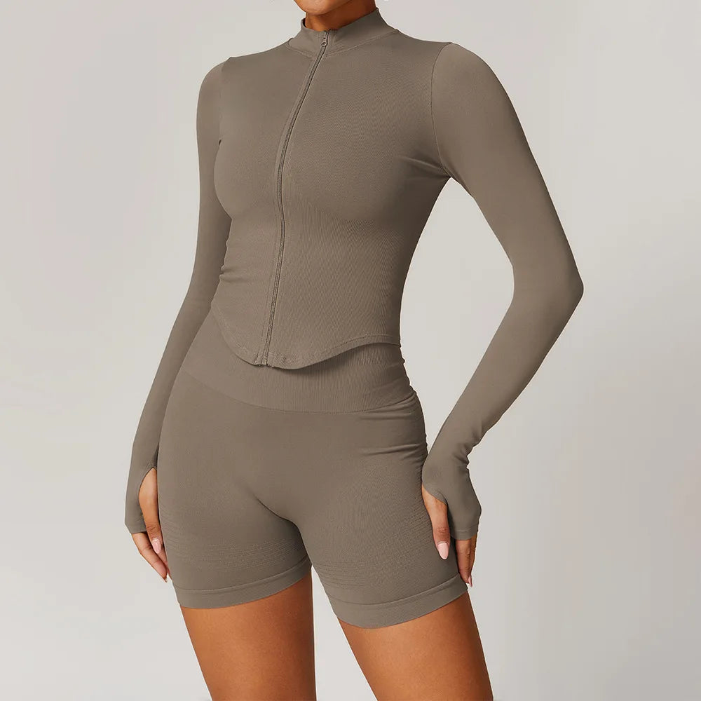 Conjunto de yoga de mujer, top y leggings
