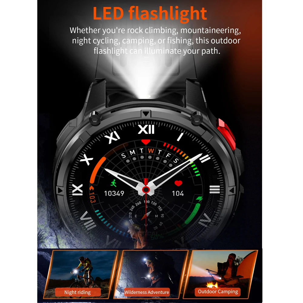 Smartwatch outdoor AMOLED da 1,7″ con chiamate Bluetooth