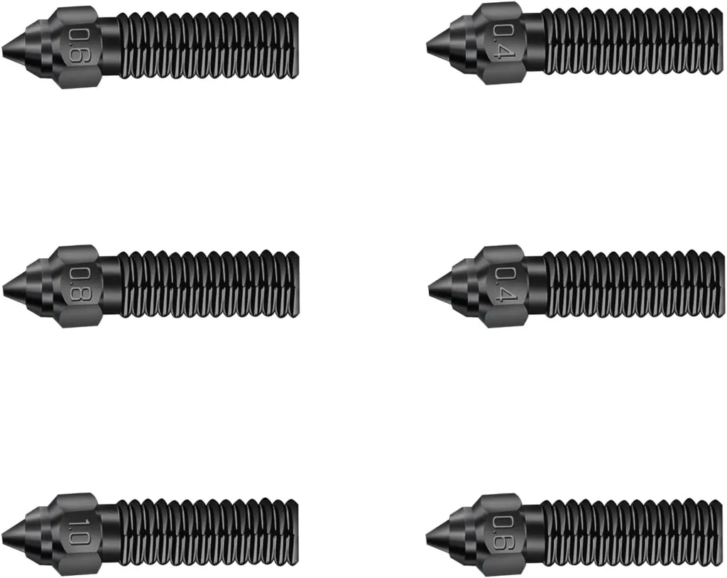 Sovol SV06 Plus Buses à haut débit en acier outil trempé 0,4/0,6/0,8/1 mm 6 pcs