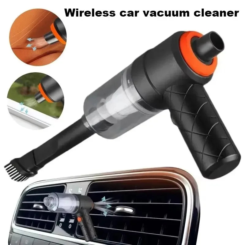 Aspiradora inalámbrica para coche de 9000 Pa, con carga USB y batería de 1200 mAh, aparato de limpieza portátil, mini aspiradora en seco y húmedo para el hogar