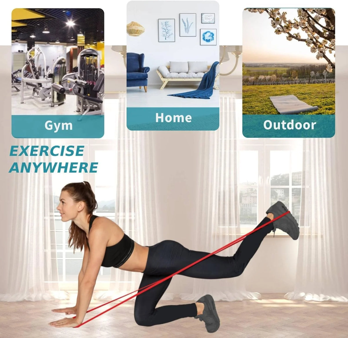 Elastisches Widerstandsband für das Training
