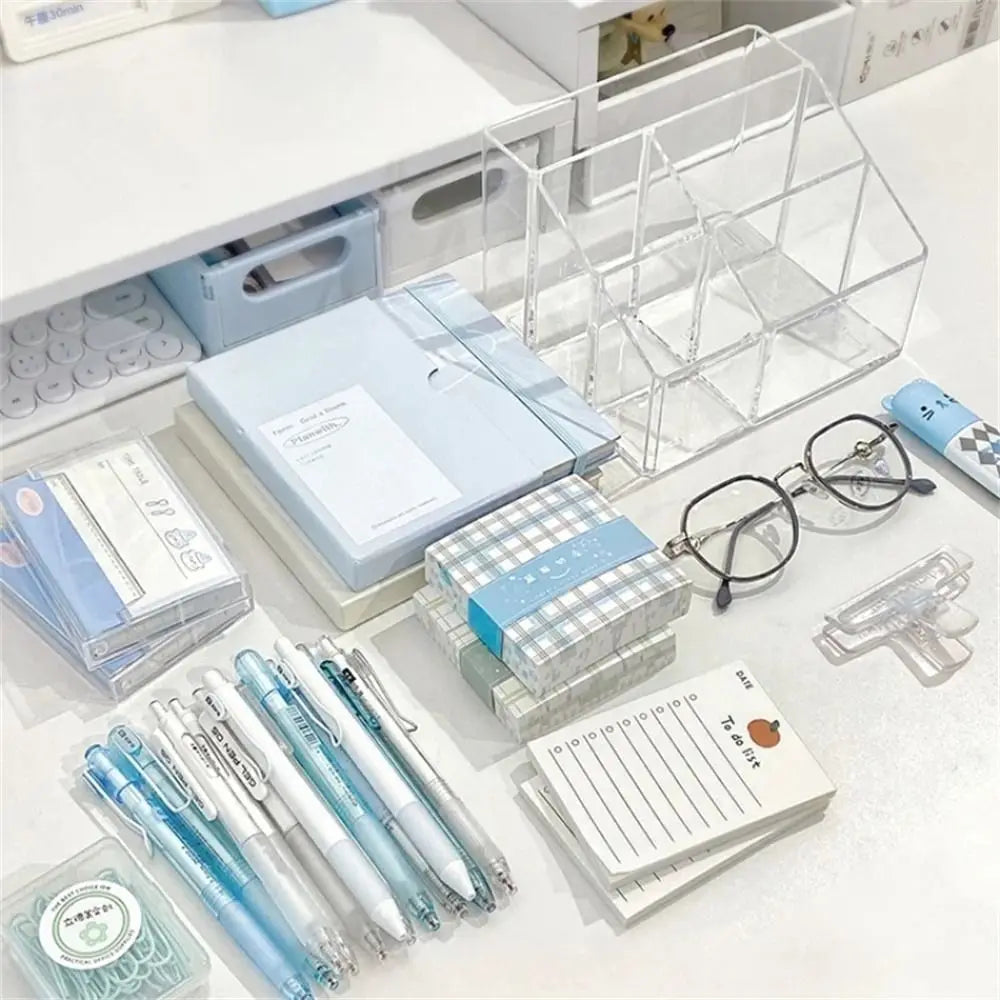 Acrylic Desk Pen Holder with 3 or 5 Compartments