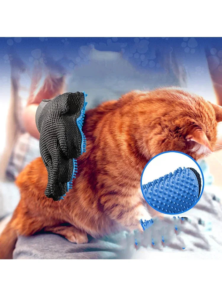 Kit de toilettage pour chien, chat, lapin, brosse double face, gant de lavage et nettoyage, anti-mue et démêlant pour poils d’animaux