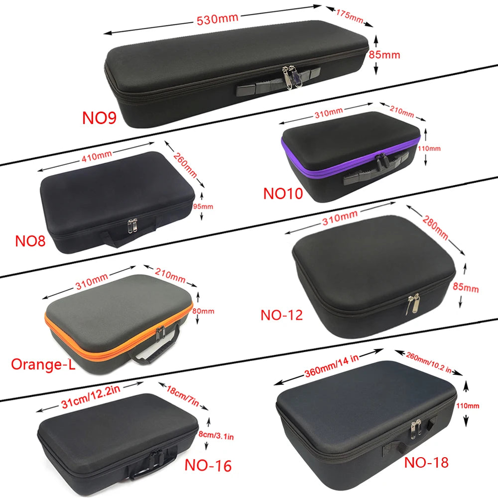 Sac de rangement en mousse Pochette hermétique Accessoires pour cigarettes et fumée Boîte de voyage Boîte en mousse pour appareils électroniques Étui pour outils électriques
