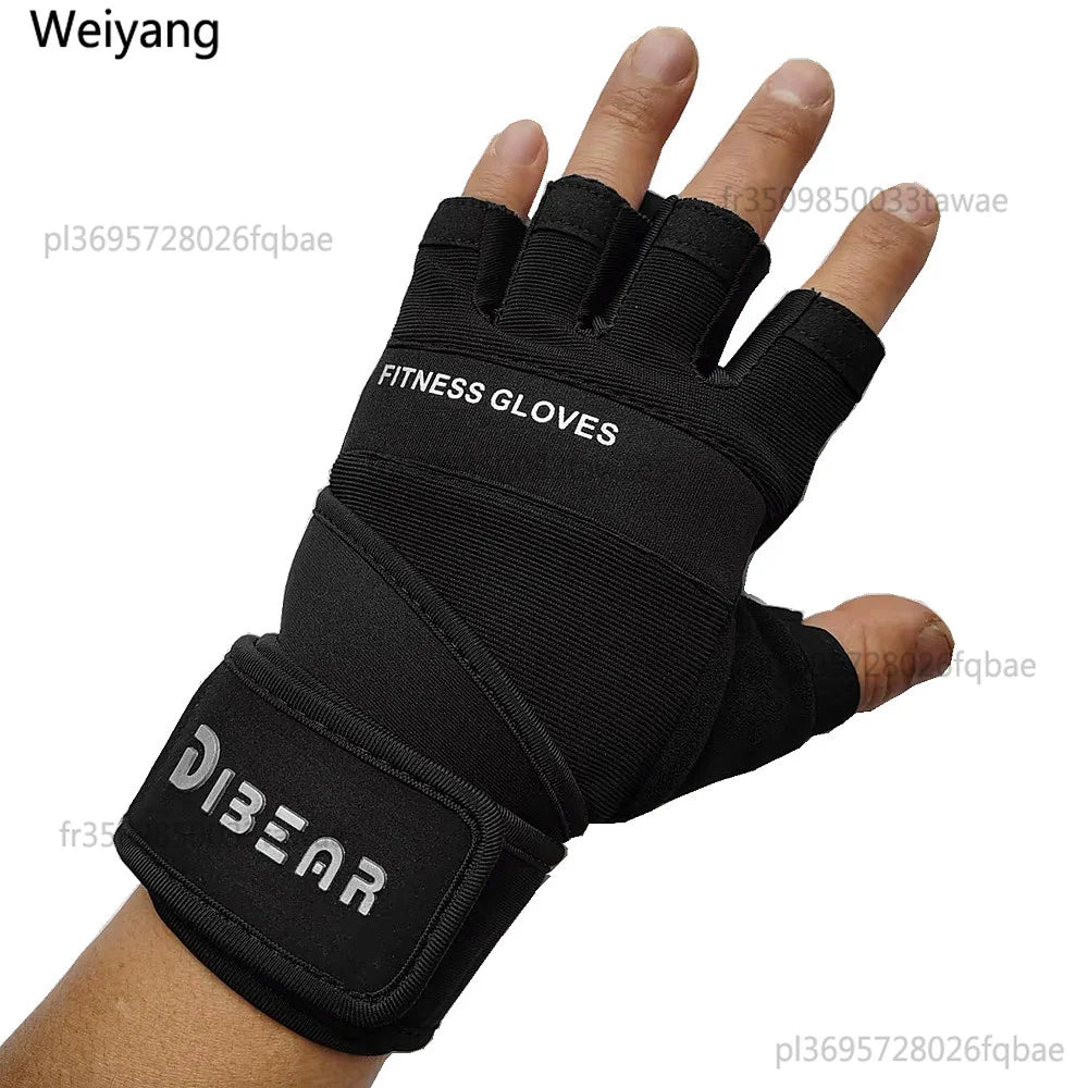 Weightlifting Gloves with Wrist Support for Gym Training