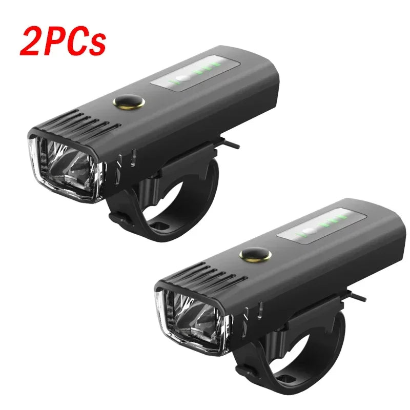 1000 lm Fahrrad-LED-Frontlicht, per USB aufladbar, mit intelligentem Sensor, wasserdichtem LED-Rücklicht und hellem Sicherheits-Blinklicht fürs Fahrrad