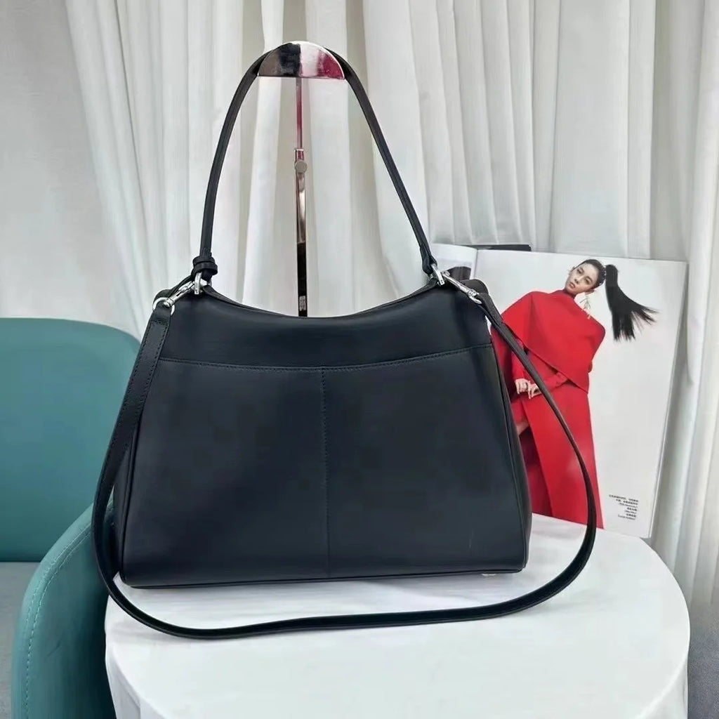 Women Shoulder HandBags Luxury Brand Rodeo Woman Bags 2026 Spring Autumn Genuine Leather Women Totes Fashion Gold Buckle
