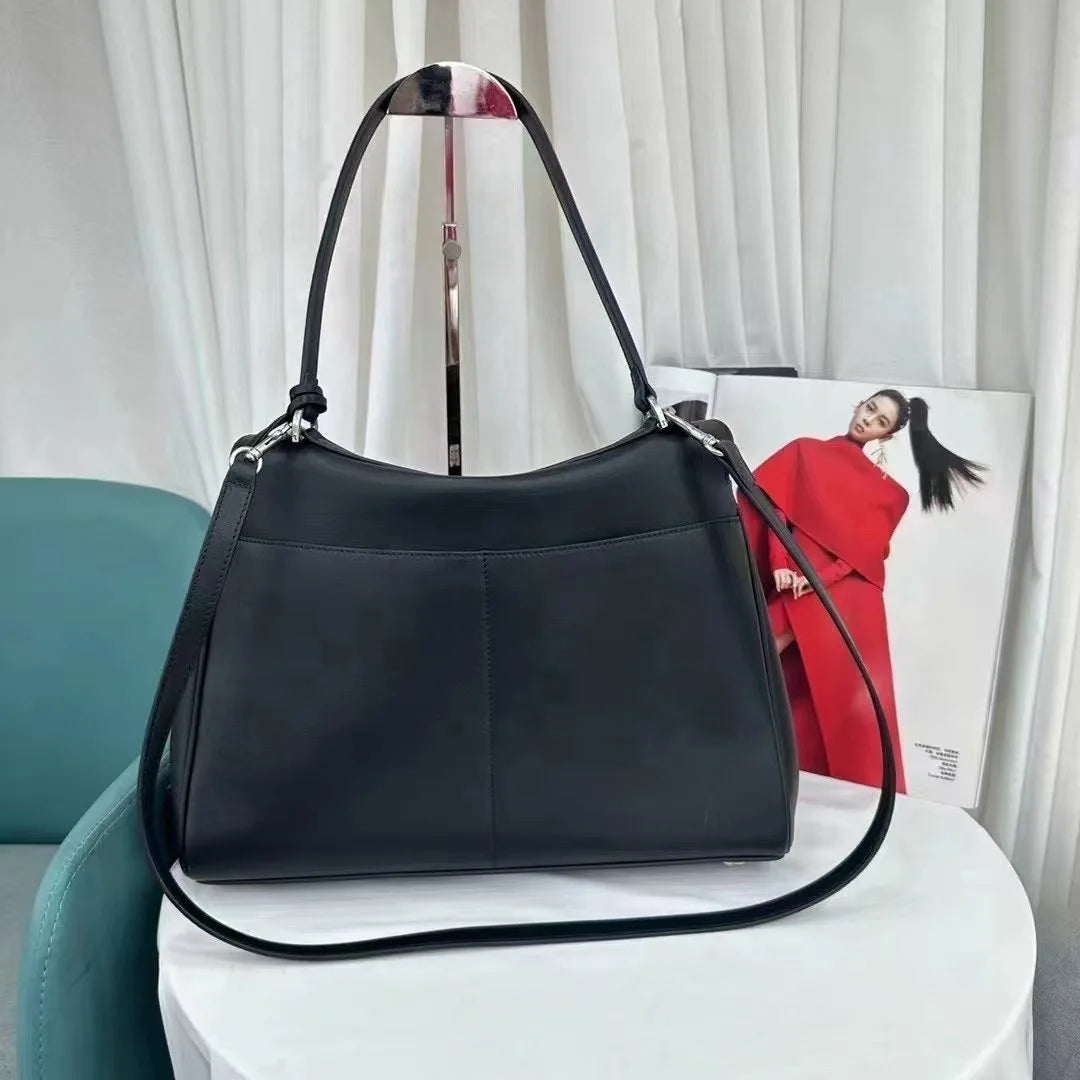 Women Shoulder HandBags Luxury Brand Rodeo Woman Bags 2026 Spring Autumn Genuine Leather Women Totes Fashion Gold Buckle