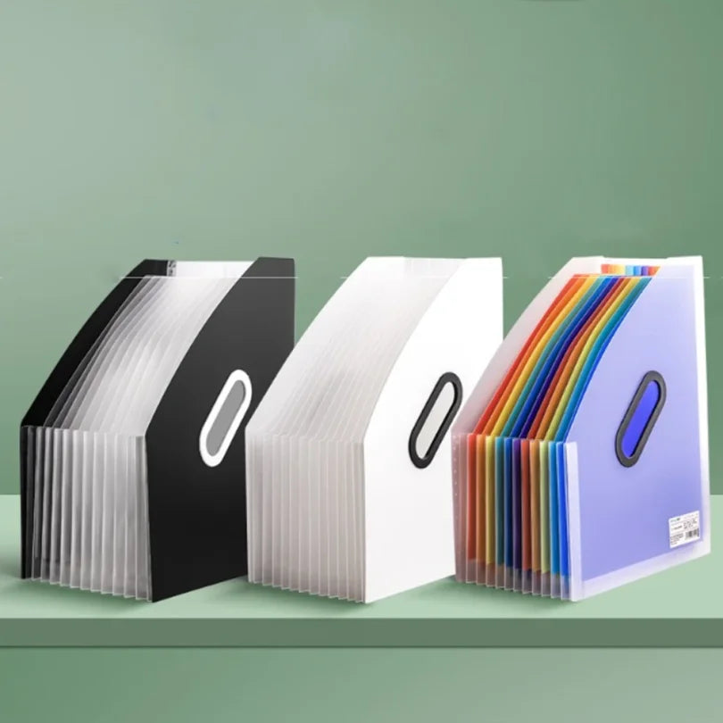 1 ud. Carpeta vertical portátil, acordeón expandible, organizador de papel multicapa para estudiantes, disponible para documentos de oficina