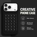 Luxury 2IN1 Silicone Suction Cup Bracket Phone Case For iPhone 18 16 15 14 13 12 11 17 Pro Max Plus Shockproof Phone Accessory