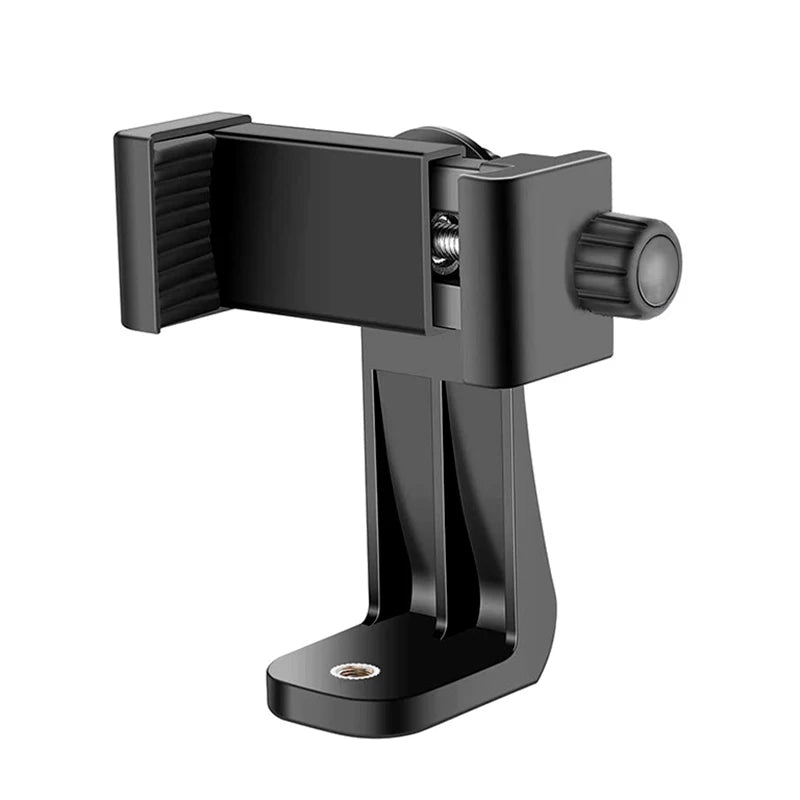 Foto-Vlog-Zubehör, tragbare Stativhalterung mit Handyclip für alle Smartphones und Stative, Büro-Schreibtisch und Live-Übertragung