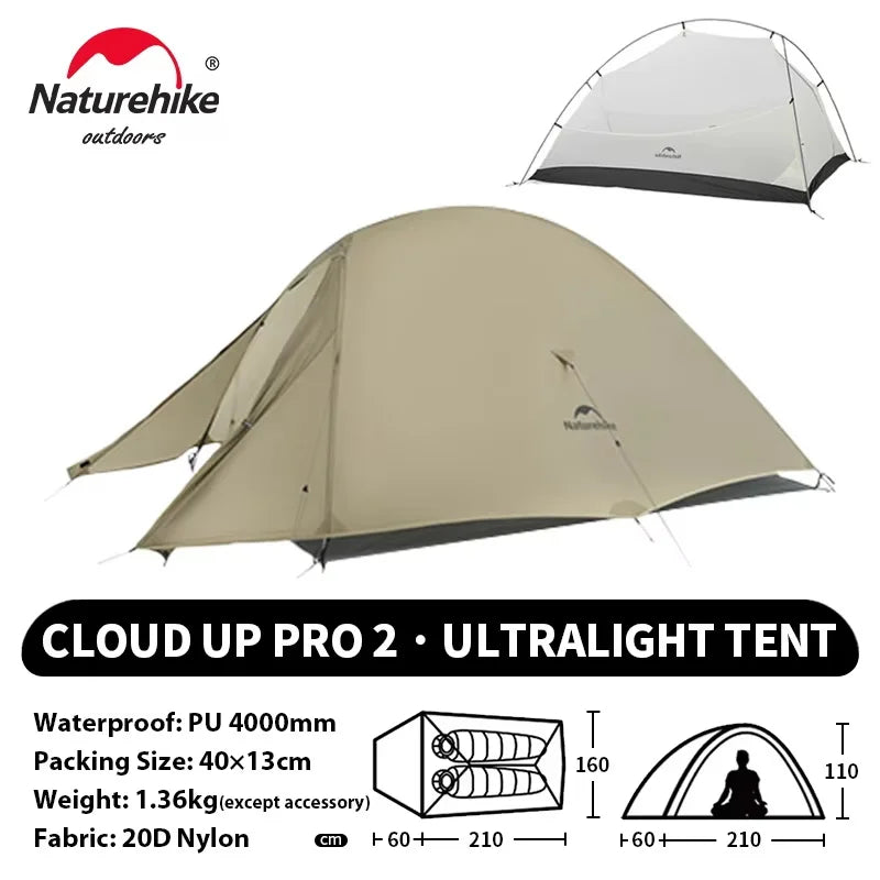 Tenda da trekking Naturehike Cloud Up per 2 persone