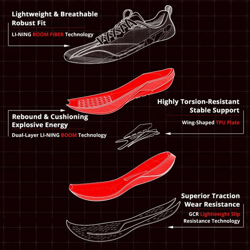 Scarpe running Li-Ning RED HARE 9 PRO