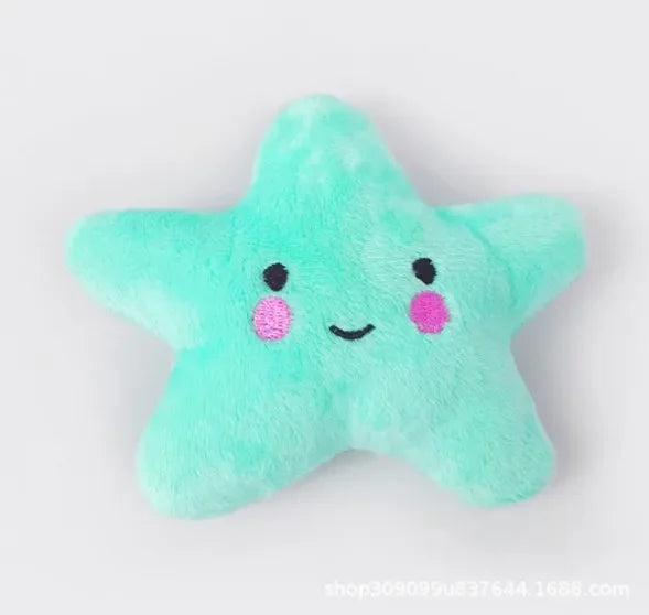 Juguetes para perros pequeños, lindo juguete de peluche con pitillo y mordedor para cachorros y gatos, artículos para mascotas