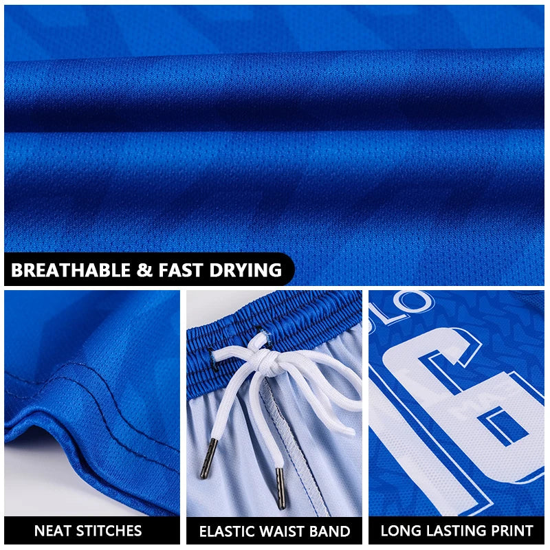 Maglia da calcio uomo in poliestere