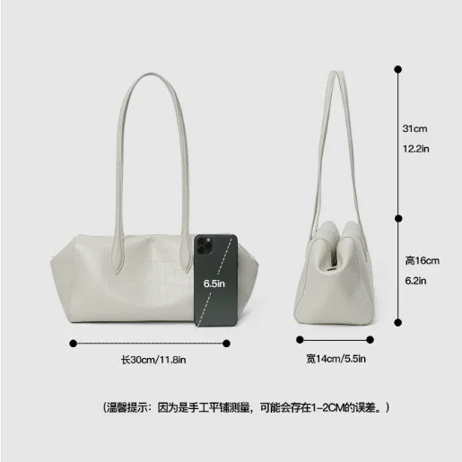 Luxury Handbags Underarm Bag Shoulder Bag Women Bags New Fashion 2026 Genuine Cowhide Leather Large Crocodile Pattern Tote Bag