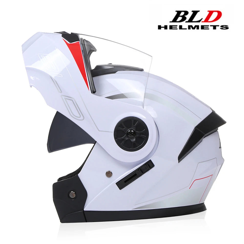 Modular Double Sun Visor Mtorcycle Helmet Men Women Classic Flip Up Riding DOT ECE Approved Racing Protective Casco Capatece