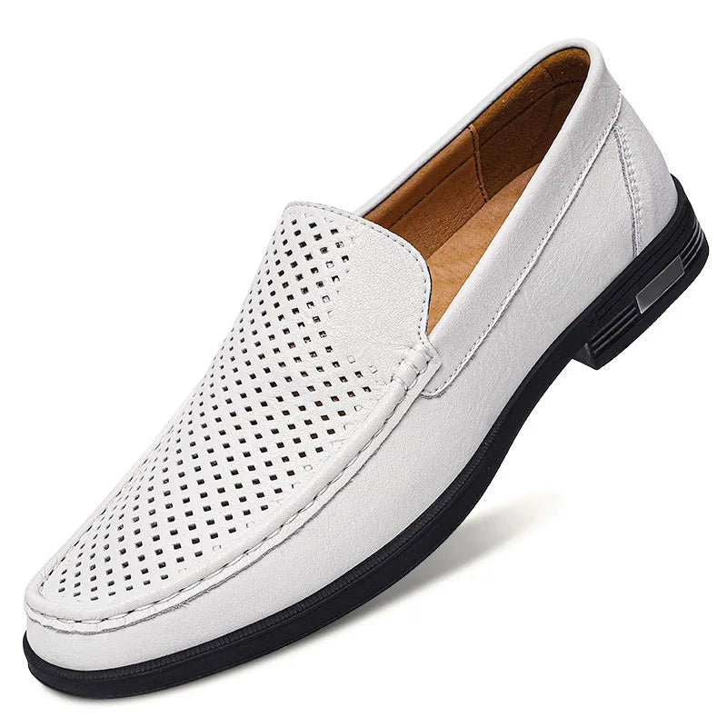 Leder Herrenschuhe Slipper Büro Business Schuhe Hochzeit Party Herren Anzugschuhe Atmungsaktiv Fahren Bequeme Slipper Mokassins
