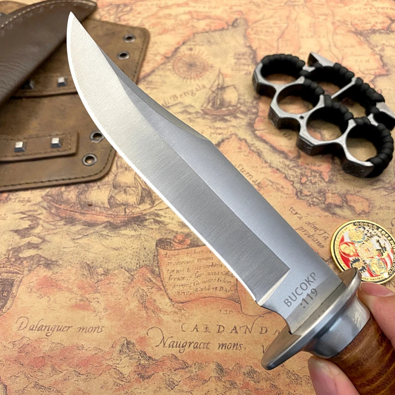 Couteau de chasse tactique d'extérieur, un couteau de poche pour le camping, la survie en milieu sauvage et le port quotidien.