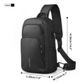 Men’s Oxford Crossbody Bag with Multiple Pockets