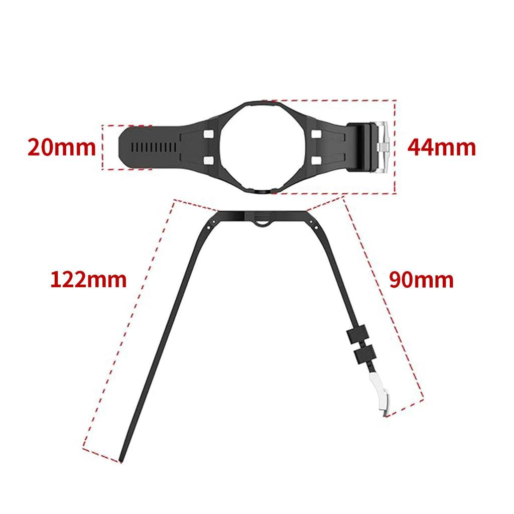 Aluminum Metal Case+Silicone Strap for Swatch X AP Royal Pop Pocket Watch Changer To Wristwatch Modification Accessories