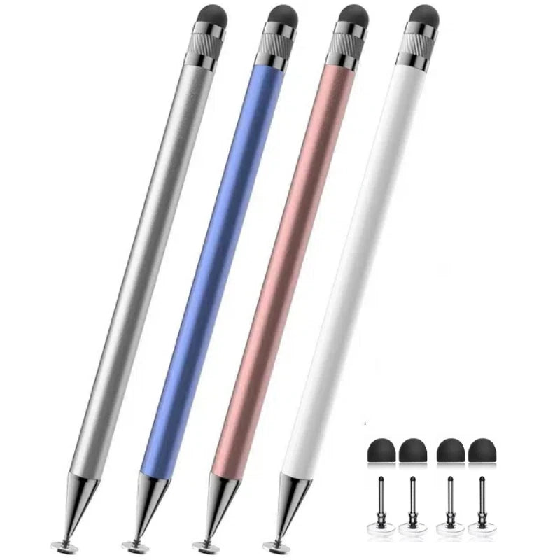 2-in-1 Stylus Pen High Sensitivity Disc Tip Rubber Tip Touch Pencil Suitable for Apple iPhone iPad Android Samsung Tablet Phone