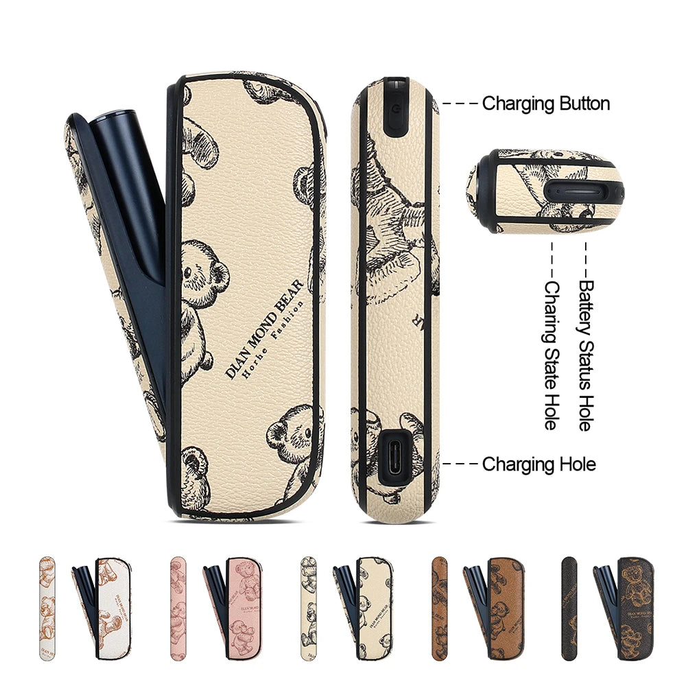 La funda protectora de piel sintética es adecuada para ILUMA. Es un accesorio protector moderno y de tendencia para cigarrillos electrónicos.