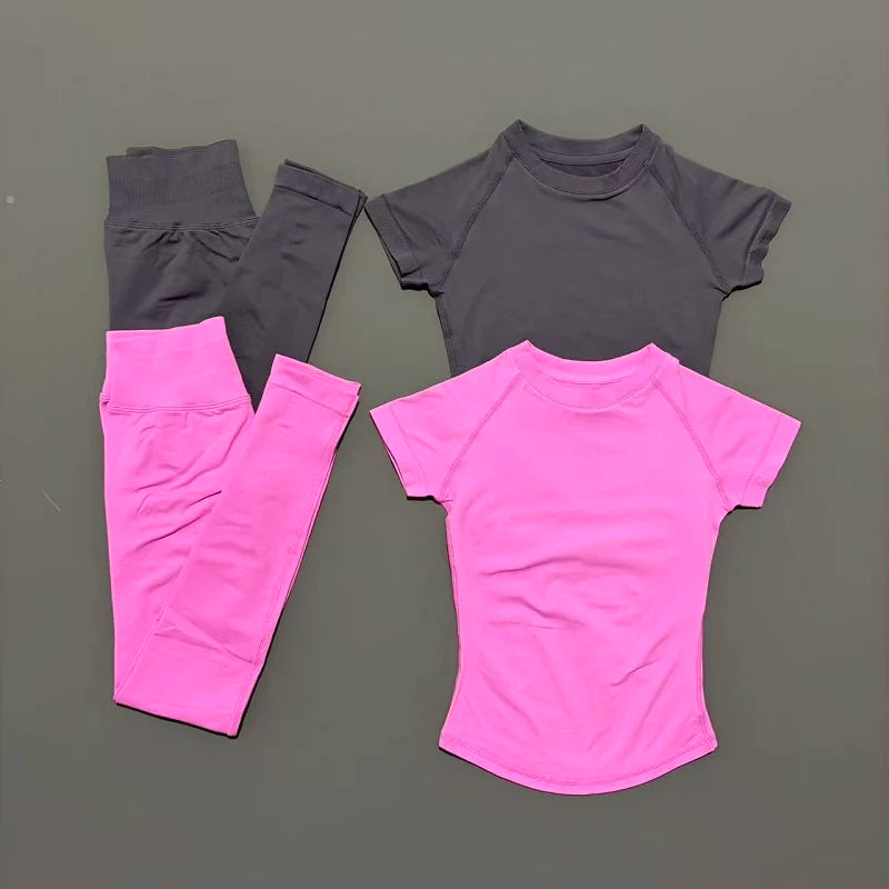 Ensemble yoga femme, 2 pièces, haut et legging