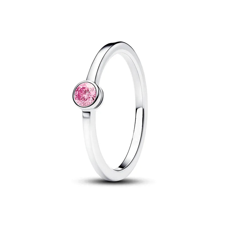 2026 New 925 Silver Women's Lips Colorful Crown Love Star Ring Fashion DIY Jewelry Gift