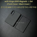 Aixs Hinge Magnetic Case for Samsung Z Fold 8 Wide for MagSafe Aramid Carbon Fiber Cases with Metal Ring Lens Protective Case
