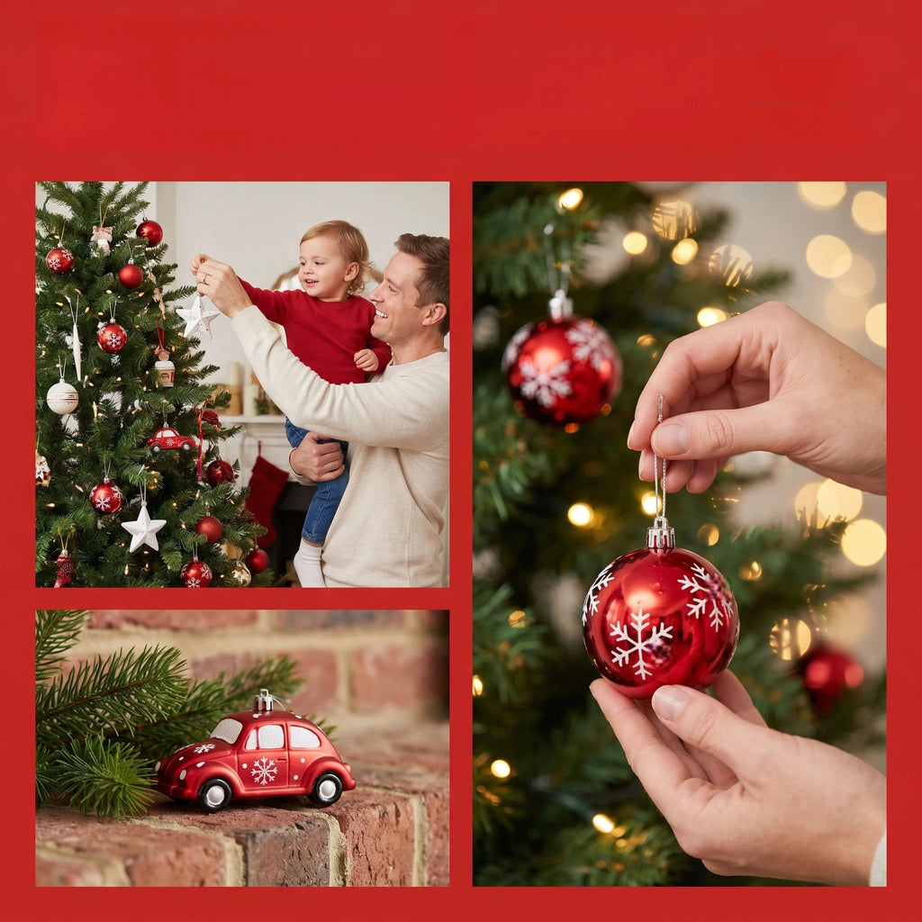42Pcs Christmas Ball Merry Christmas Tree Topper Decoration for Home Decor Holiday New Year 2026 Navidad Gifts Supplies