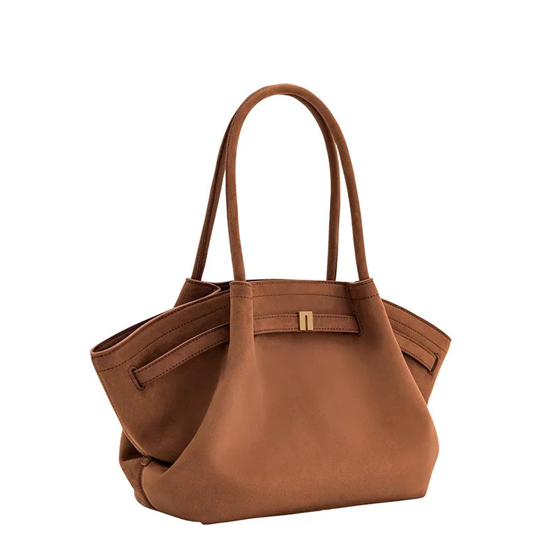 Women Chic Luxury Designers Bags Female Large Capacity Versatile Handbag Girls Classic Suede Armpit Shoulder Bag