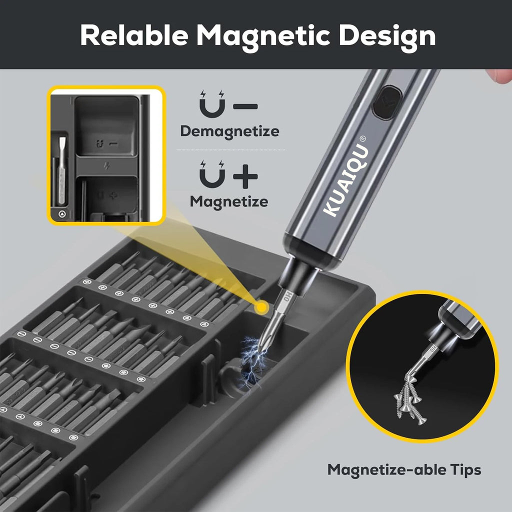 Tournevis électrique 68-en-1 Outil électrique de précision professionnel Perceuse magnétique pour téléphone portable Xiaomi Maintenance électronique