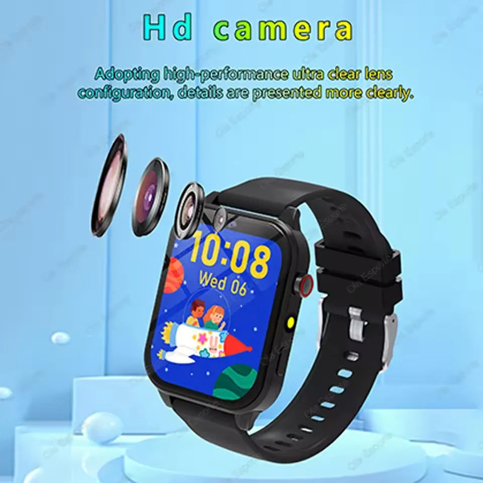 100+ Game SmartWatch Kid Child HD Screen Lighting Music Smart Watch Boy Girl Gift Children Smartwatch For IOS Android 2025 New
