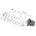 Escurridor para fregadero de cocina, soporte flexible para grifo y organizador de esponjas, jabón, cepillos y toallas, estante de almacenamiento para cocina y baño
