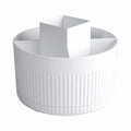Rotating Plastic Pen Organizer with 5 Compartments