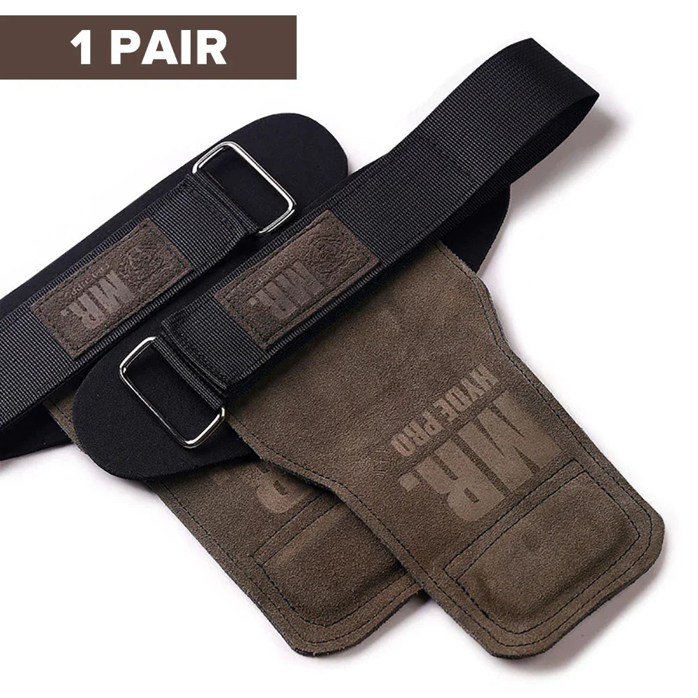 Leather Half-Finger Gym Gloves for Weightlifting and Cycling