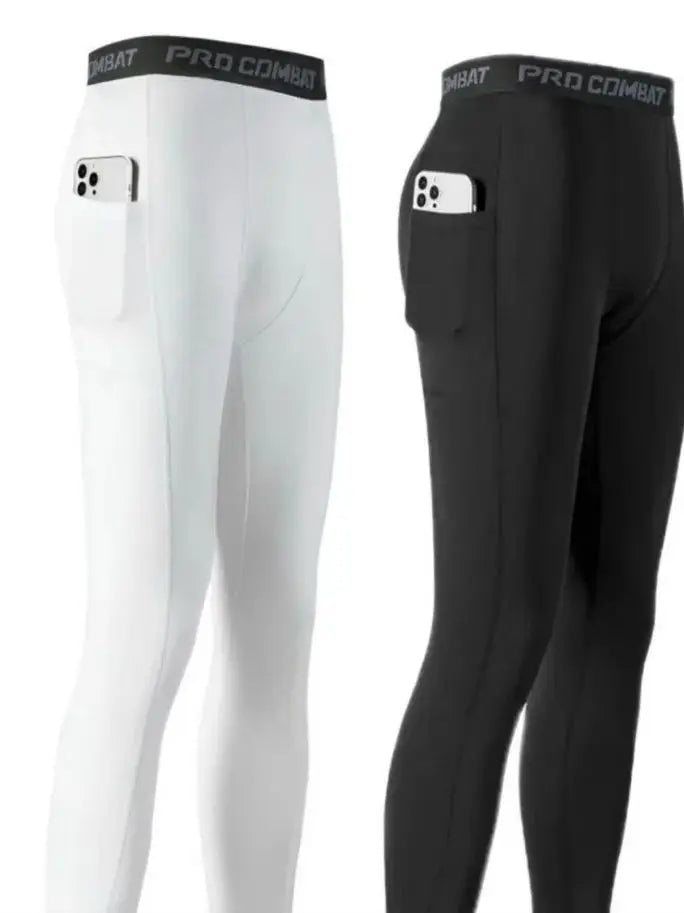 Pantaloncini sportivi aderenti uomo con tasca