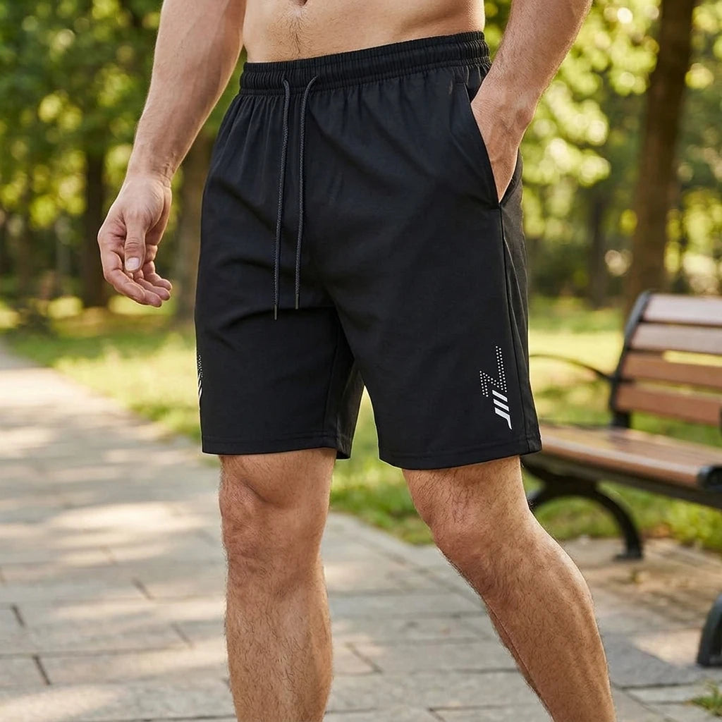 Pantaloncini sportivi uomo con coulisse e tasche