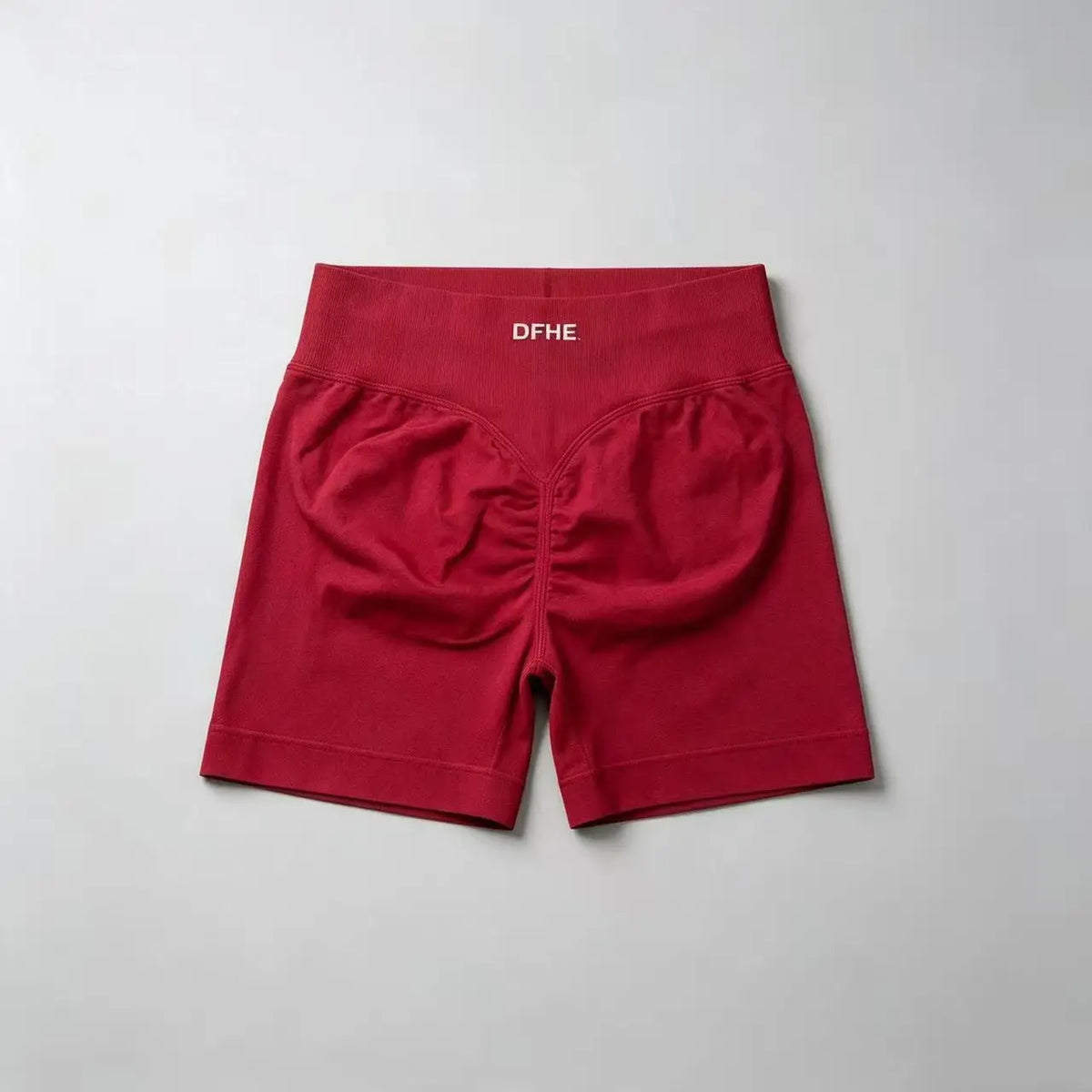 Pantaloncini yoga donna in nylon a vita alta