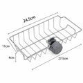 Faucet-Mounted Kitchen Sink Caddy for Sponge, Soap & Brush