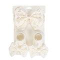 Set per neonata con fascia per capelli e calze decorative