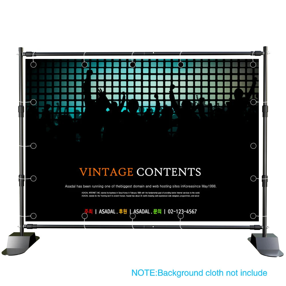 2.4x3M Versatile Heavy Duty Backdrop Stand Photo Frame Photography Wedding Birthday Decoration School Photographic Backdrop Party