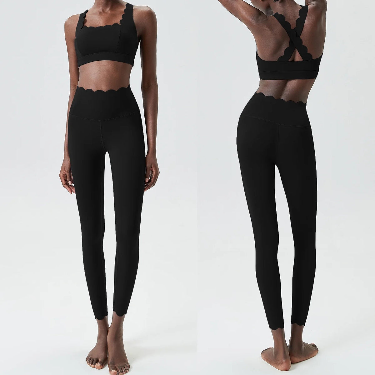 Ensemble yoga femme, 2 pièces