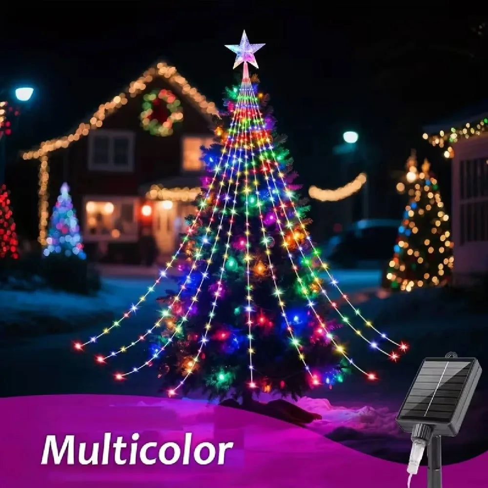 Christmas Trees New Year's Eve Decorations Christmas Decoration 2025 Garden Ambience  Lights  Christmas Star String Lights