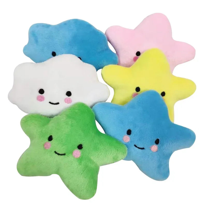 Juguetes para perros pequeños, lindo juguete de peluche con pitillo y mordedor para cachorros y gatos, artículos para mascotas