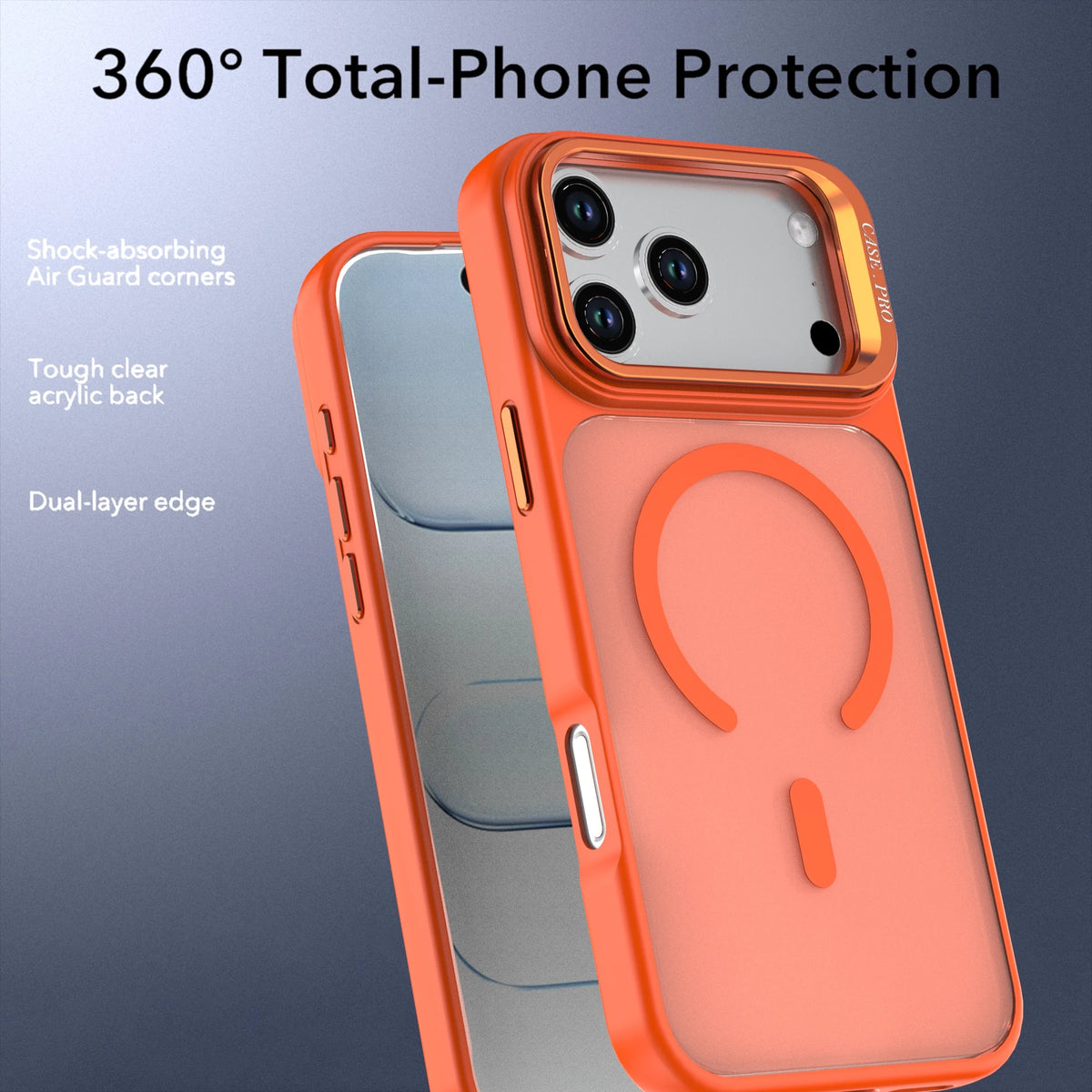 Transparency Magnetic Phone Case For iPhone 18 Pro/18 Pro Max Camera Lens Claer Holder Protection Cover