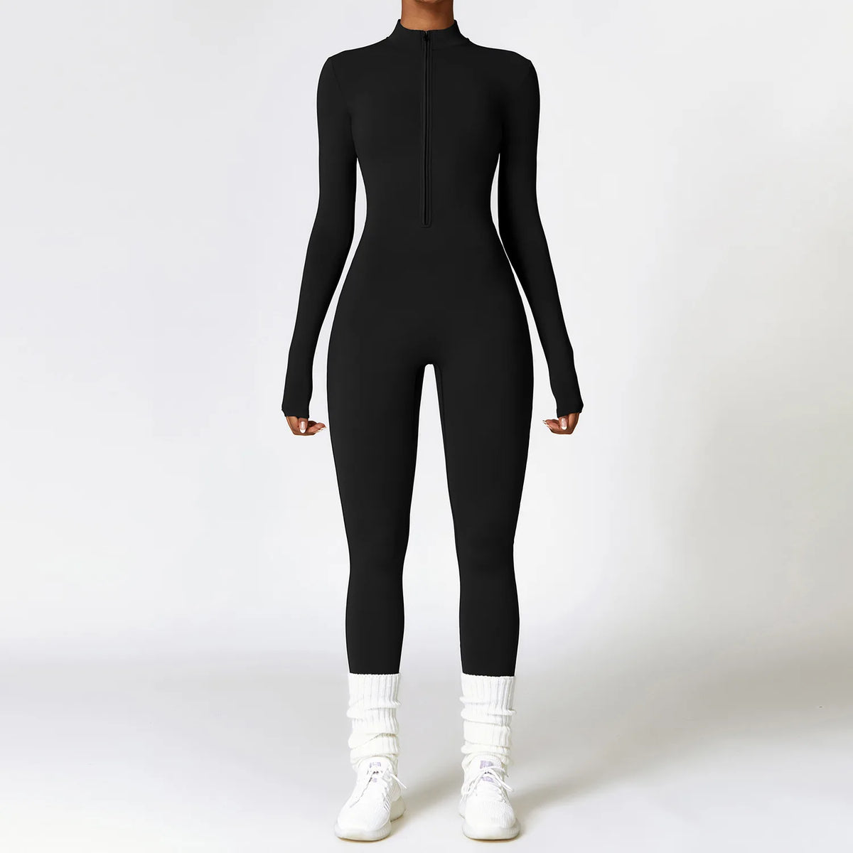 Tuta intera sportiva donna con zip
